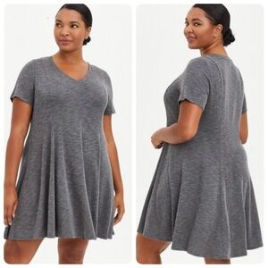 Torrid Mini Rib Knit Fit‎ And Flare Dress Size 2/2X #15481983